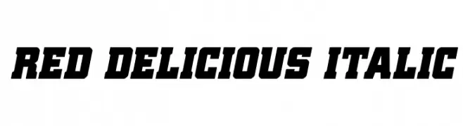 Red Delicious Italic  Скачать бесплатные шрифты