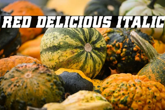 Red Delicious Italic Example 1