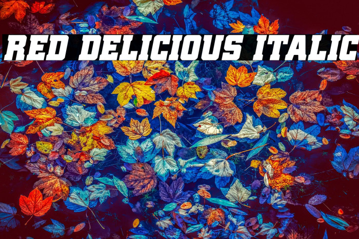 Red Delicious Italic Example 3