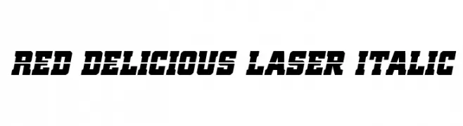 Red Delicious Laser Italic  Fuentes Gratis Descargar