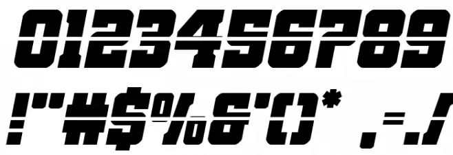 Red Delicious Laser Italic Font OTHER CHARS