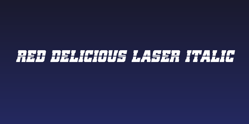 Red Delicious Laser Italic Social Header