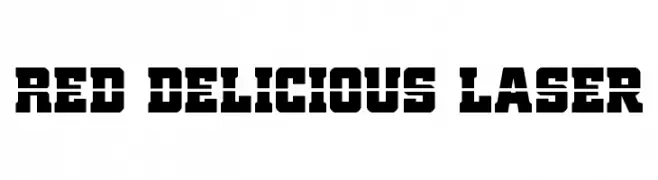 Red Delicious Laser  Frei Schriftart Herunterladen