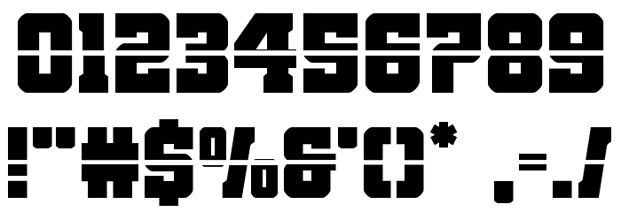 Red Delicious Laser Font OTHER CHARS