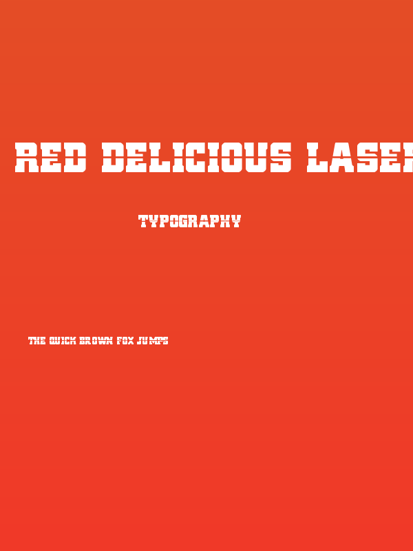 Red Delicious Laser Poster