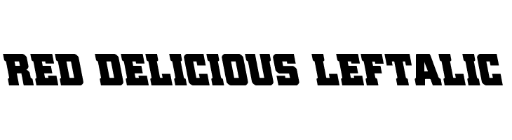 Red Delicious Leftalic  font caratteri gratis