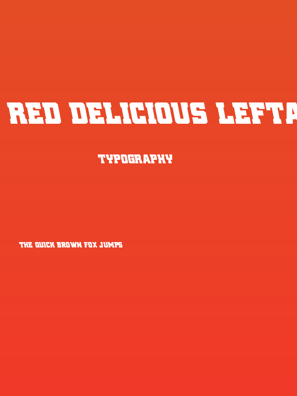 Red Delicious Leftalic Poster