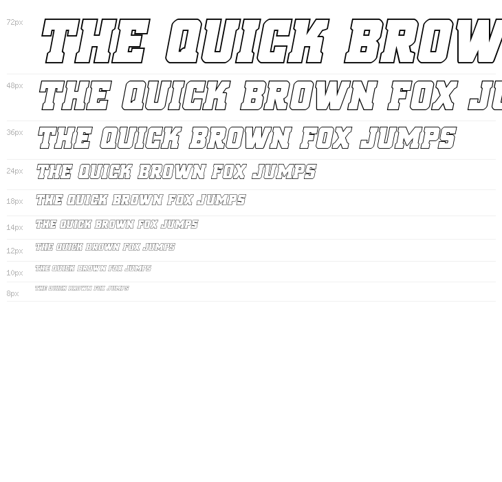 Red Delicious Outline Italic Waterfall