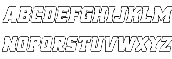 Red Delicious Outline Italic Fuentes MINÚSCULAS