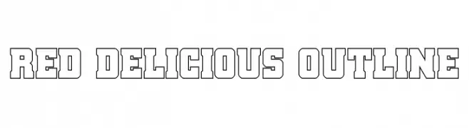 Red Delicious Outline  Frei Schriftart Herunterladen