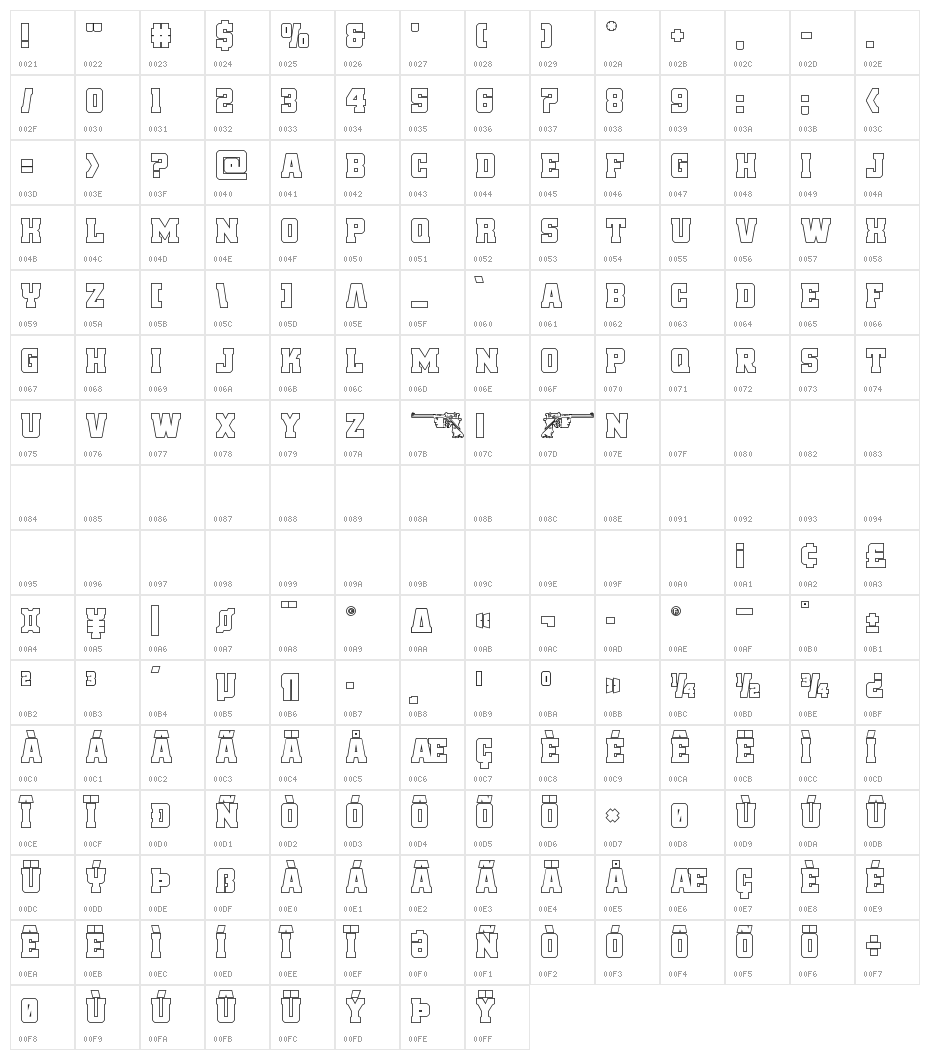 Red Delicious Outline Character Map