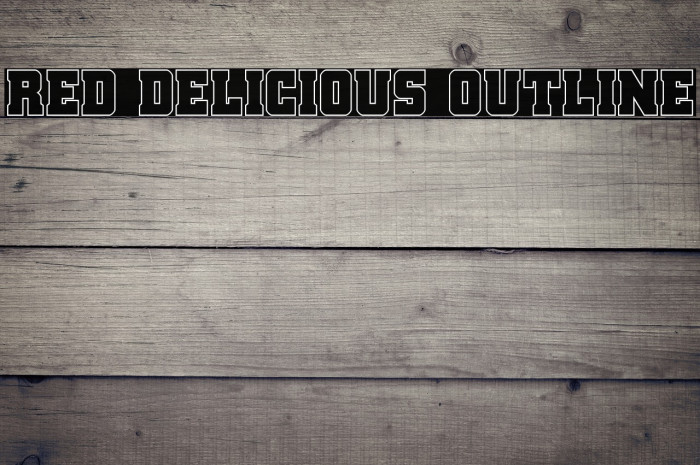 Red Delicious Outline Example 1