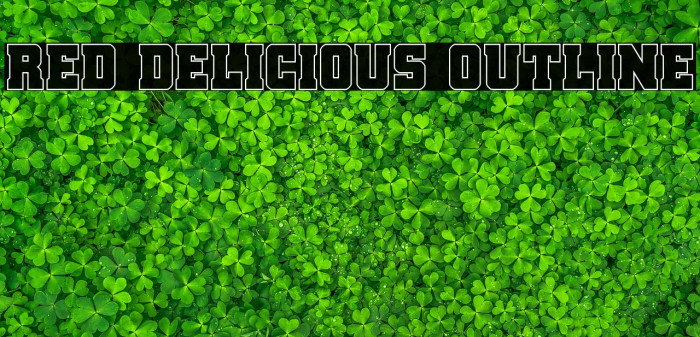 Red Delicious Outline Example 3