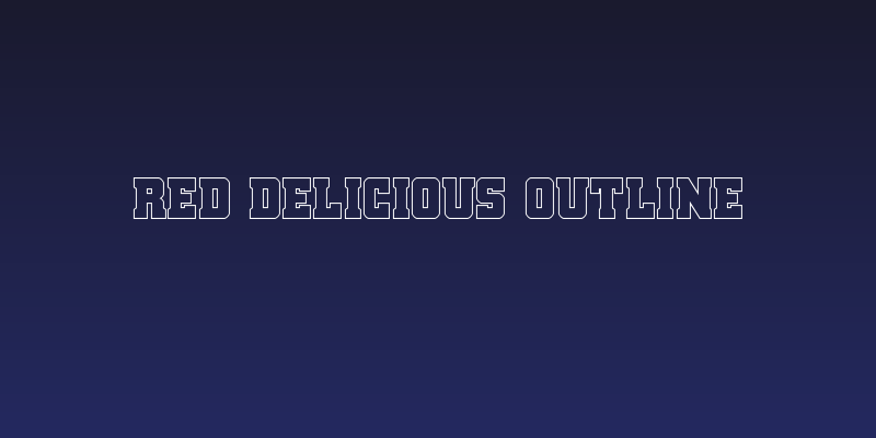 Red Delicious Outline Social Header