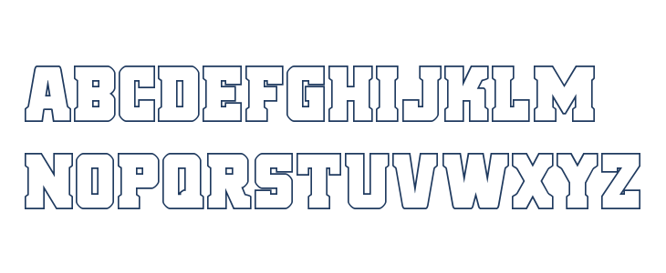 Red Delicious Outline Lowercase