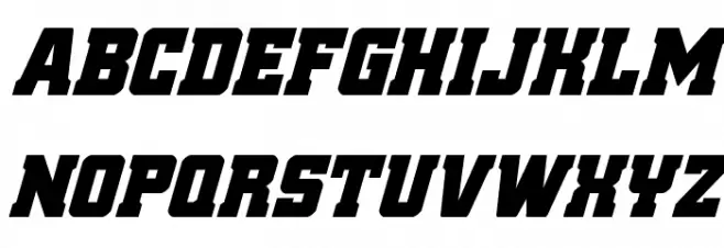 Red Delicious Super-Italic Polices MAJUSCULES