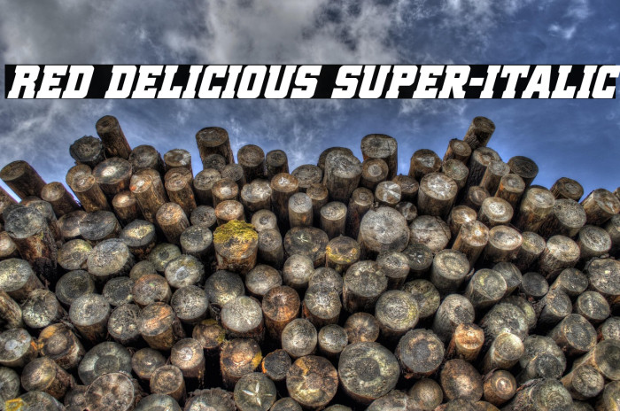 Red Delicious Super-Italic Example 3
