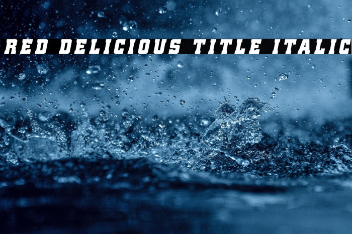 Red Delicious Title Italic Example 1