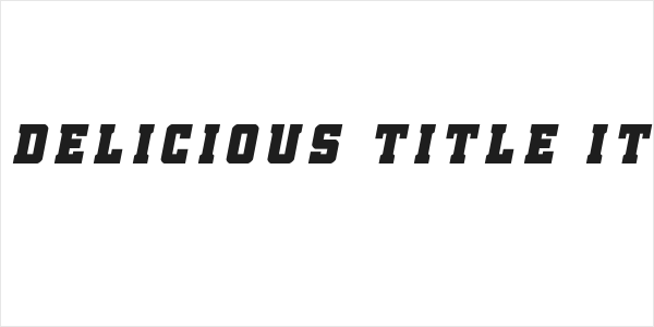 Red Delicious Title Italic Logo