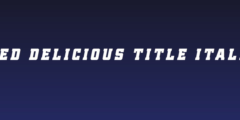 Red Delicious Title Italic Social Header