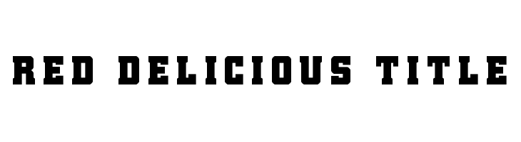 Red Delicious Title  Frei Schriftart Herunterladen