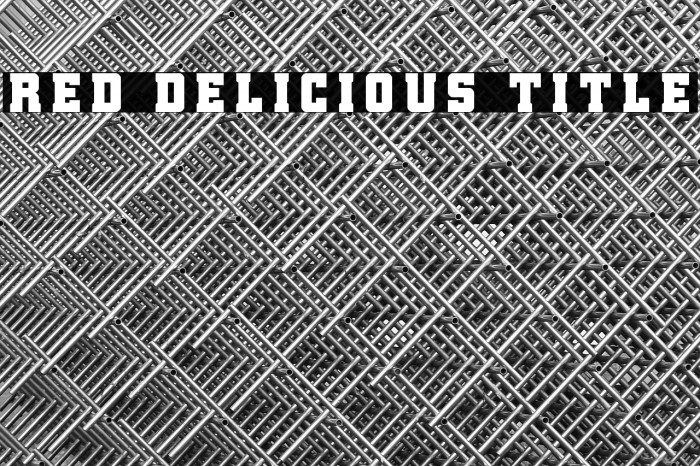 Red Delicious Title Example 3