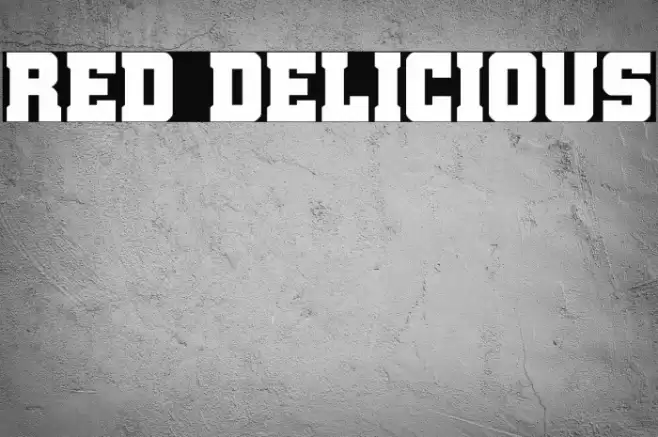 Red Delicious Font examples
