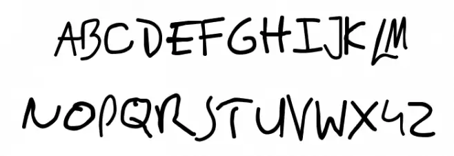 Red Dragon : Francis Dolarhyde 字体 大写
