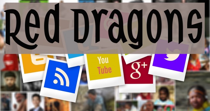 Red Dragons Schriftart examples