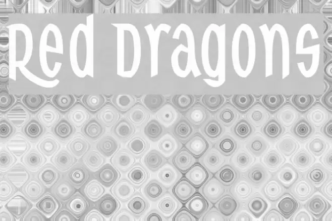 Red Dragons Schriftart examples