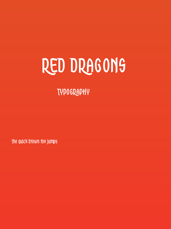 Red Dragons Poster