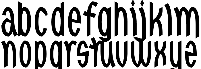 Red Dragons Schriftart Kleinbuchstaben