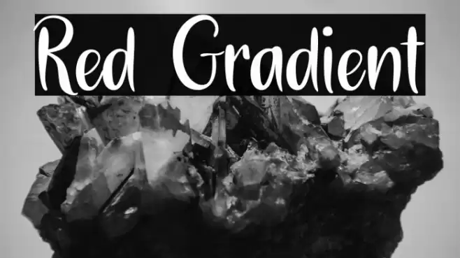Red Gradient Caratteri examples