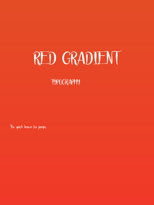 Red Gradient Poster