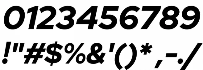 Red Hat Display Black It Font OTHER CHARS