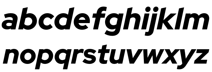 Red Hat Display Black It Font LOWERCASE