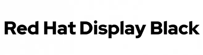 Red Hat Display Black  font caratteri gratis