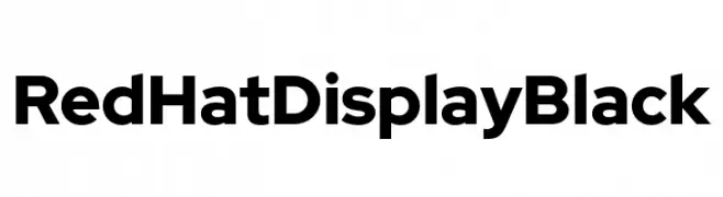 Red Hat Display Black  Free Fonts Download