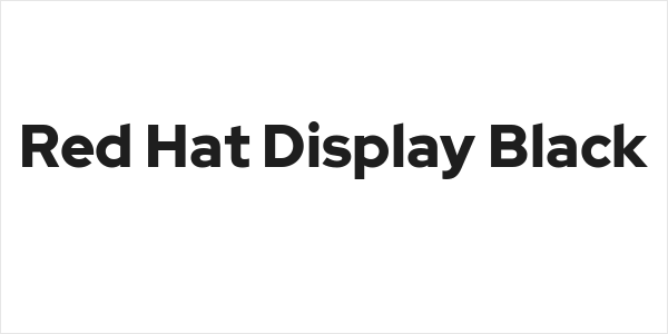 Red Hat Display Black Logo