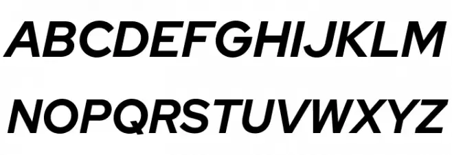 Red Hat Display Bold It フォント 大文字