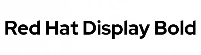 Red Hat Display Bold  font caratteri gratis