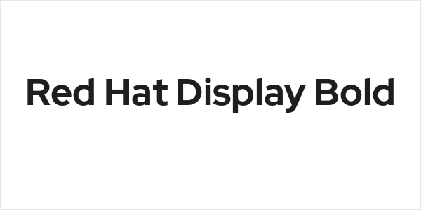 Red Hat Display Bold Logo