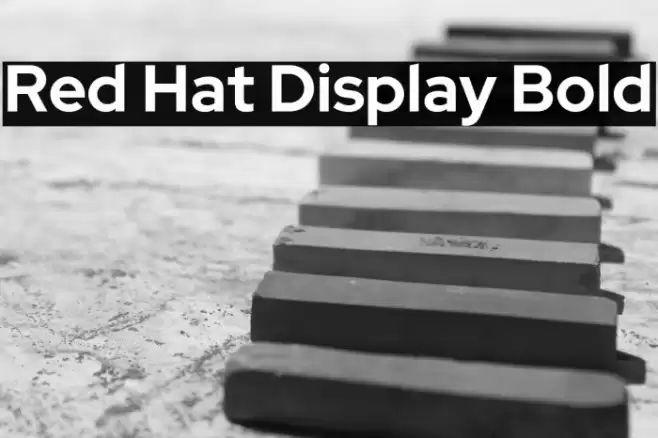 Red Hat Display Bold Font examples