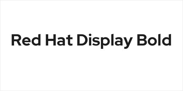 Red Hat Display Bold Logo