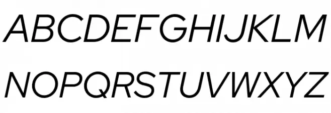 Red Hat Display Italic 字体 大写