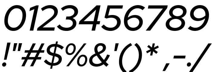 Red Hat Display Medium It Font OTHER CHARS