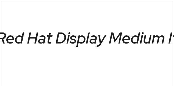 Red Hat Display Medium It Logo