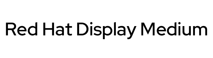 Red Hat Display Medium  لخطوط تنزيل
