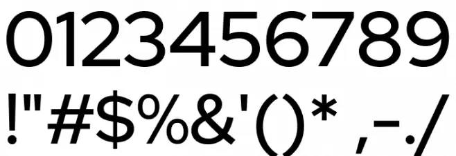 Red Hat Display Medium Font OTHER CHARS