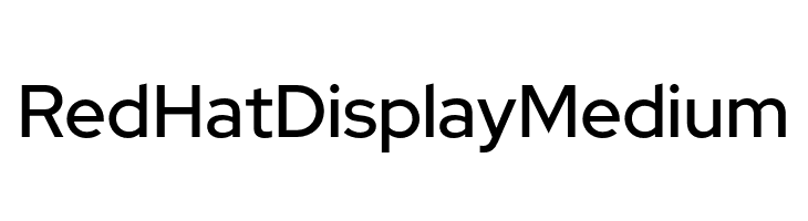 Red Hat Display Medium  免费字体下载